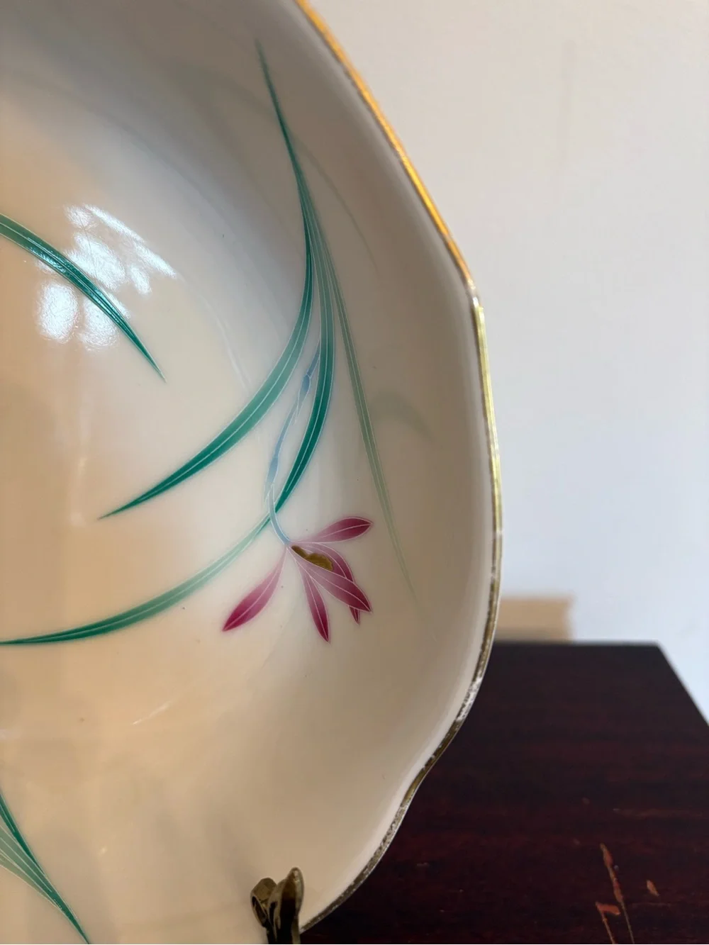 Vintage Koransha Morihachi Floral Porcelain Serving Bowl.